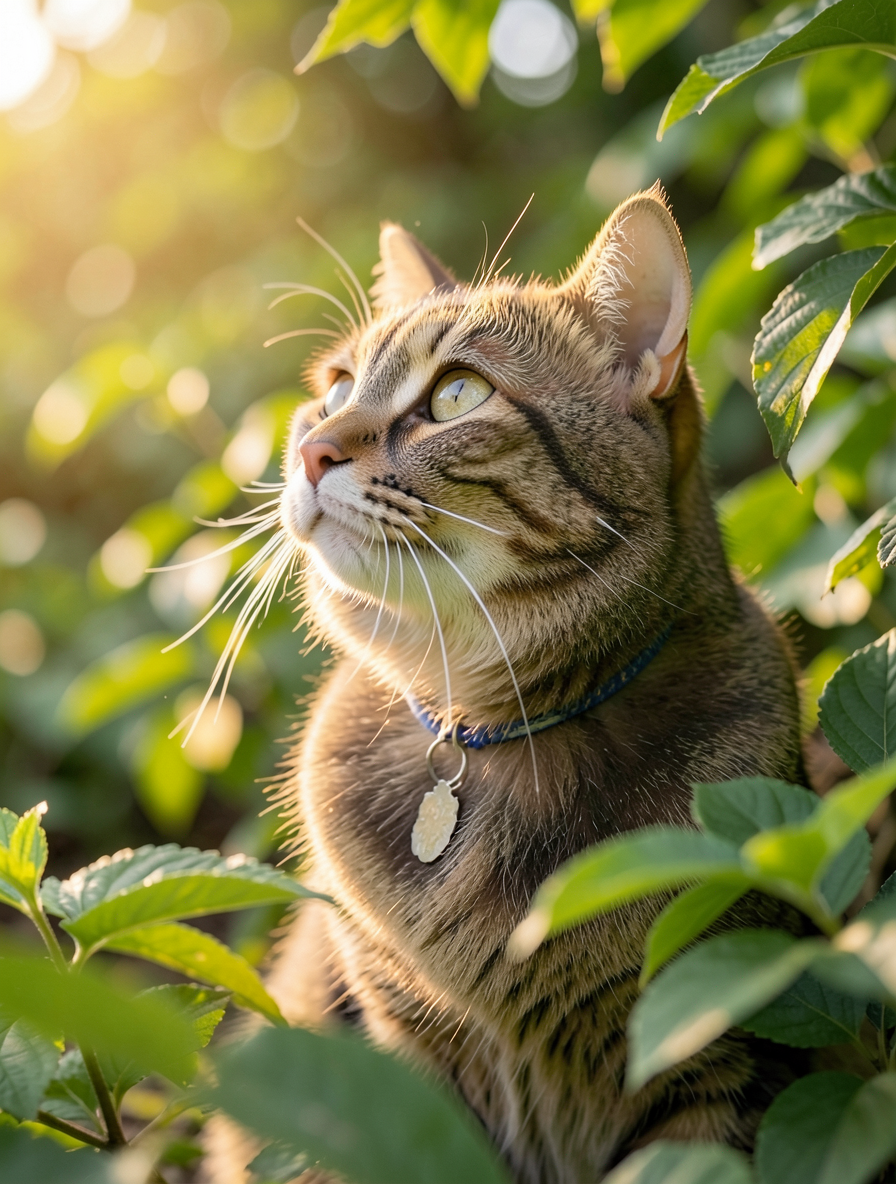 Styled cat portrait